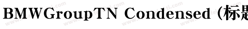 BMWGroupTN Condensed (标题)字体转换